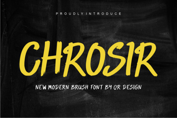 Chrosir: A Bold Display Font That Elevates Real Small Business Branding