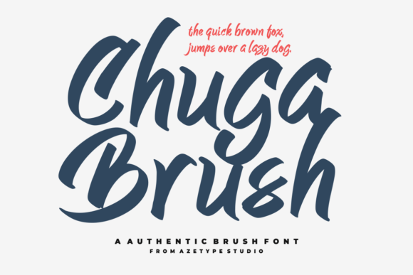 Chuga Brush: A Display Font That Feels Human, Not Hand-Drawn