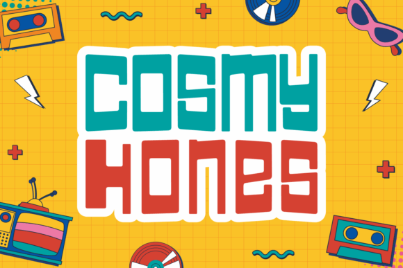 Cosmy Hones: A Playful Display Font for Handmade Brands