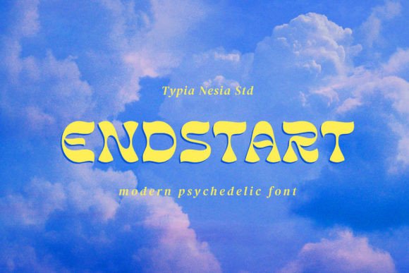Endstart: A Psychedelic Display Font That Feels Like Home