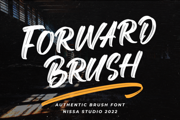Forward Brush: A Bold Display Font for Handmade Charm