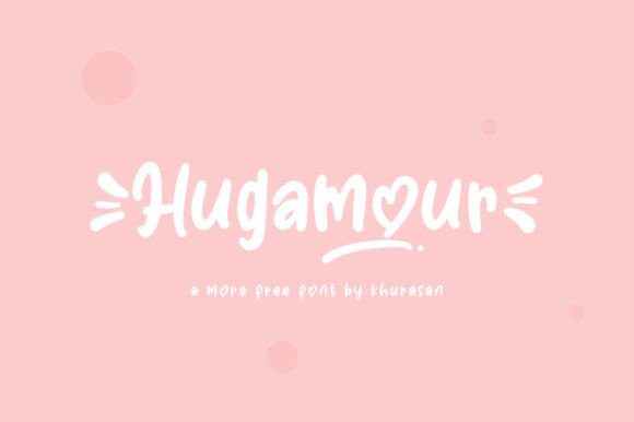 Hugamour: A Playful Display Font That Lifts Digital Headlines