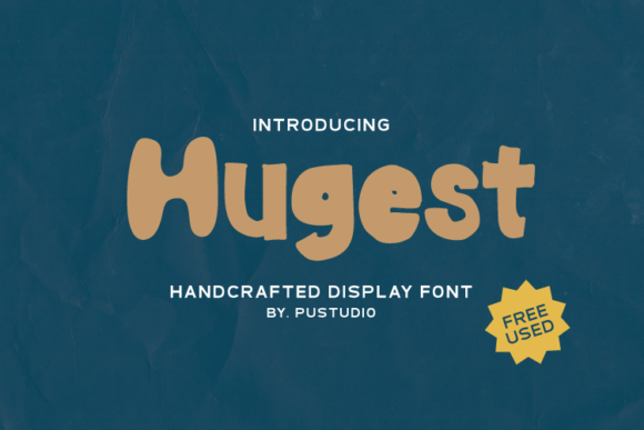 Hugest: A Bold Display Font for Standout Digital Branding