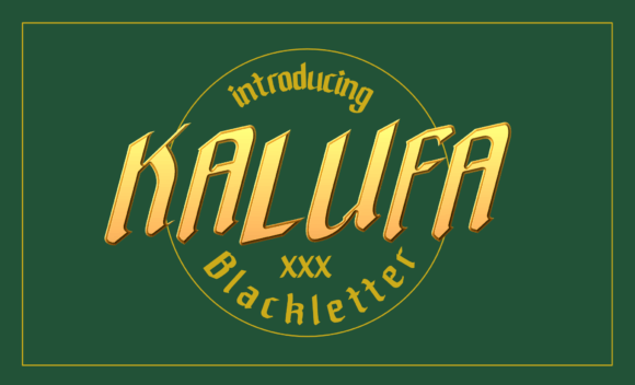 Kalufa: A Vintage Display Font for Digital Branding