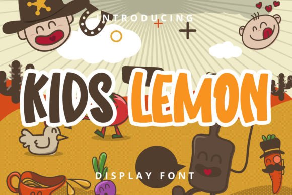Kids Lemon: A Playful Display Font for Warm Editorial Moments