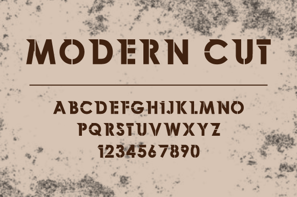 Modern Cut: A Sharp, All-Caps Display Font for Bold Brand Moments