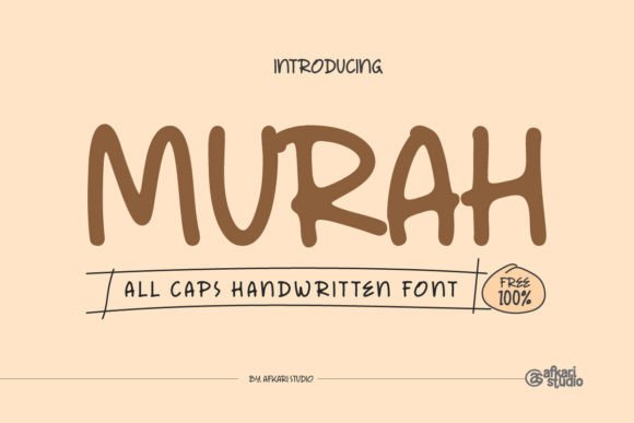 Murah: A Playful Handwritten Display Font for Makers