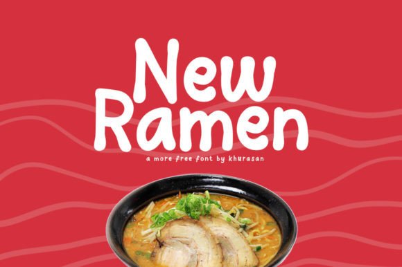 New Ramen: A Modern Handwritten Display Font for Digital Design