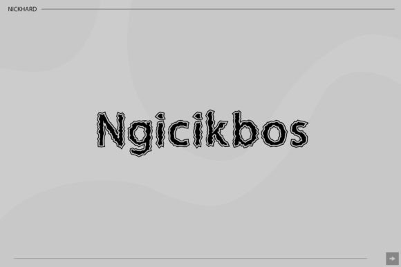 Ngicikbos: A Quirky Handwritten Display Font Worth Trying