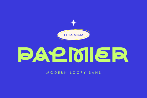 Palmier: A Bold, Loopy Sans Serif Font for Handmade Creators
