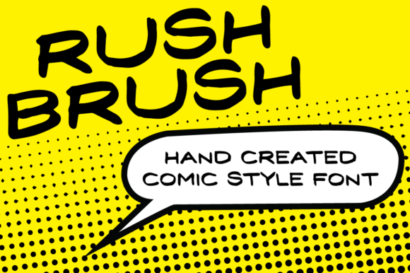 Rush Brush: A Bold Display Font for Editorial Impact