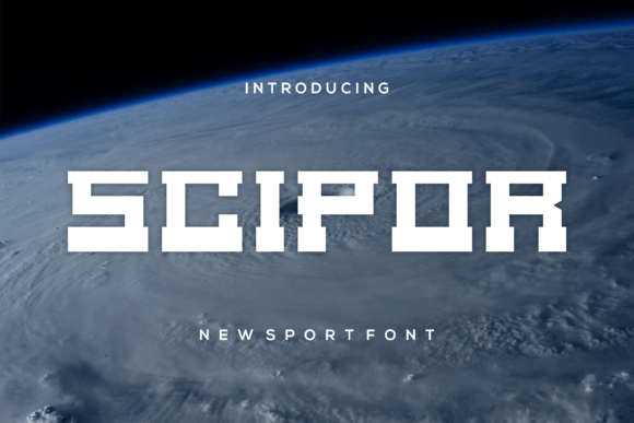 Scipor: A Display Font That Cuts Through the Feed