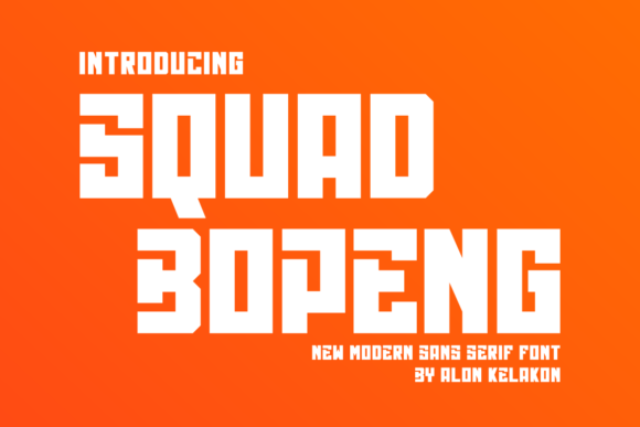 Squad Bopeng: A Playful Display Font for Editorial Impact