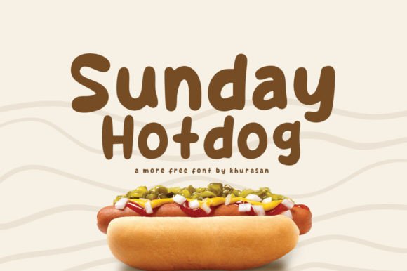 Sunday Hotdog: A Friendly Handwritten Font for Small Business Branding