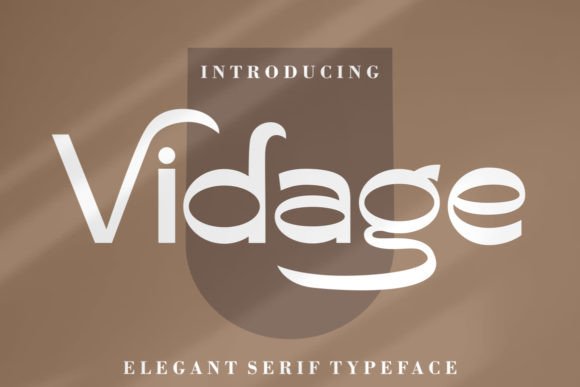 Vidage: An Elegant Serif Typeface for Handmade Creators
